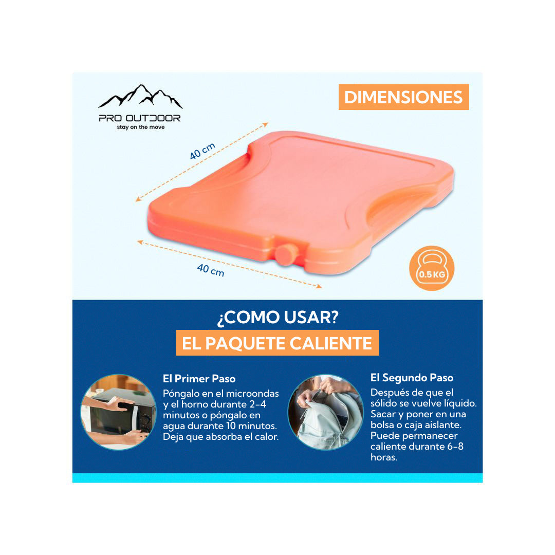 Calentador de alimentos Pack 2x280 Gramos Hot