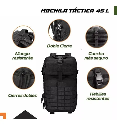 Mochila Tactica Militar Outdoor Pentagon
