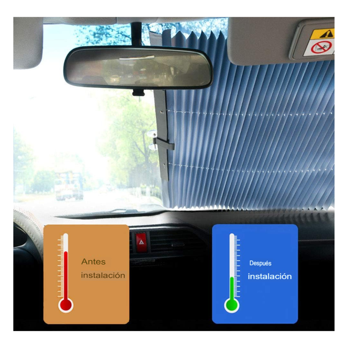 Cortina Plegable de 65 cm para Auto